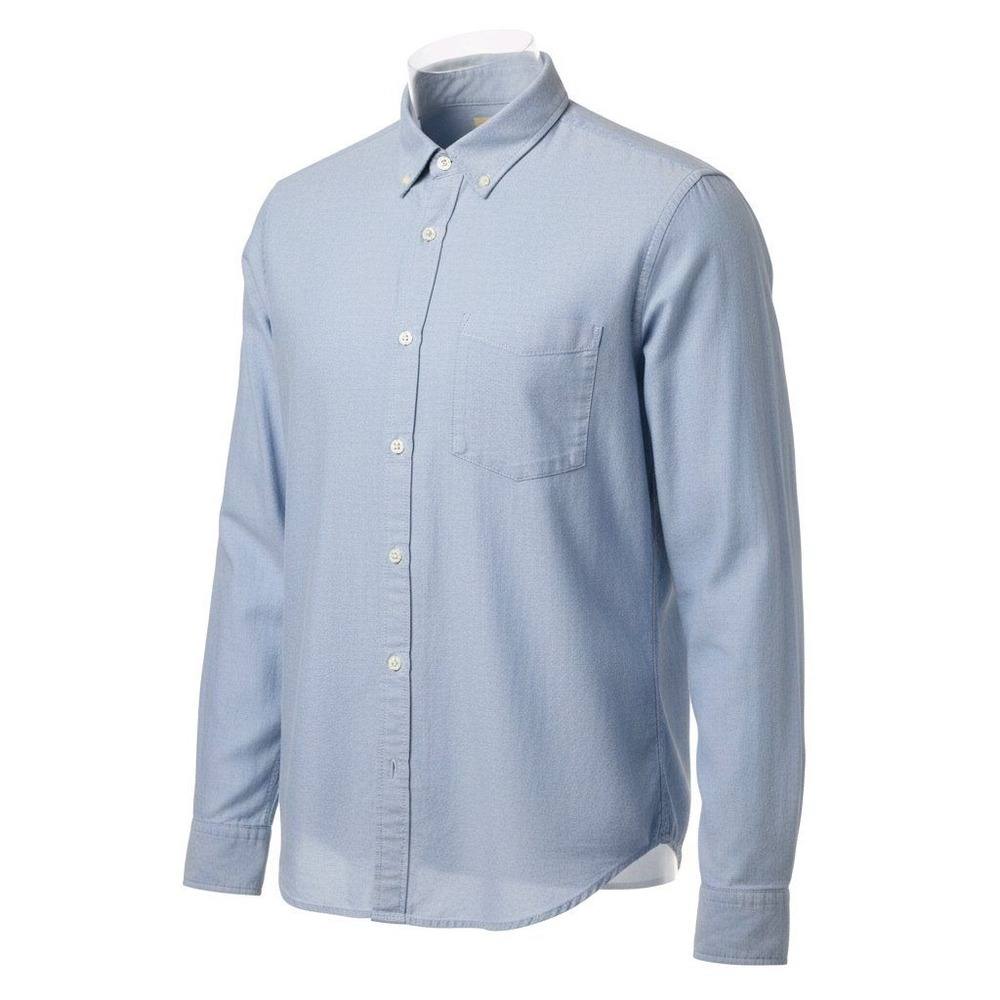 Elliot Mulryan Mens Large‎ Light Blue Chambray Button Down Long Sleeve Shirt L